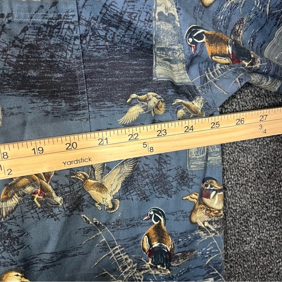 North River Outfitters Men's Blue Duck Patterned Shirt 100% Cotton, Xxl - Picture 5 of 7